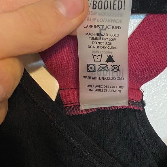 Stylish Black and Gray Women's Sports Bra Large - Picture 6 of 6